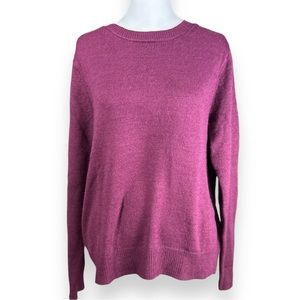 NWT Banana Republic Women’s Maroon/ Magenta Forever Crew- Neck Sweater Size M